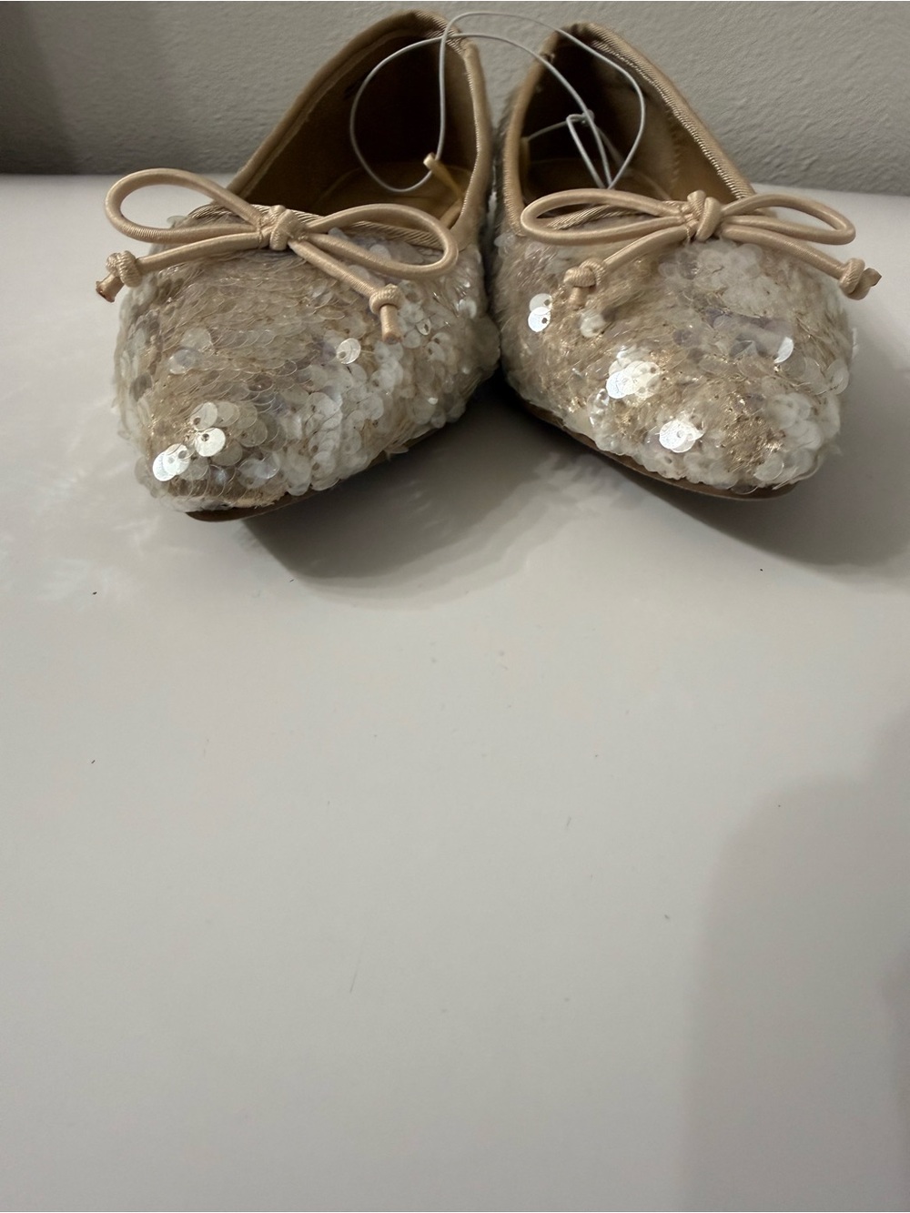 REPORT Sequin Pointed Toe Ballet Flats with Bow NWOT Women's Size 7.5 - Picture 4 of 7
